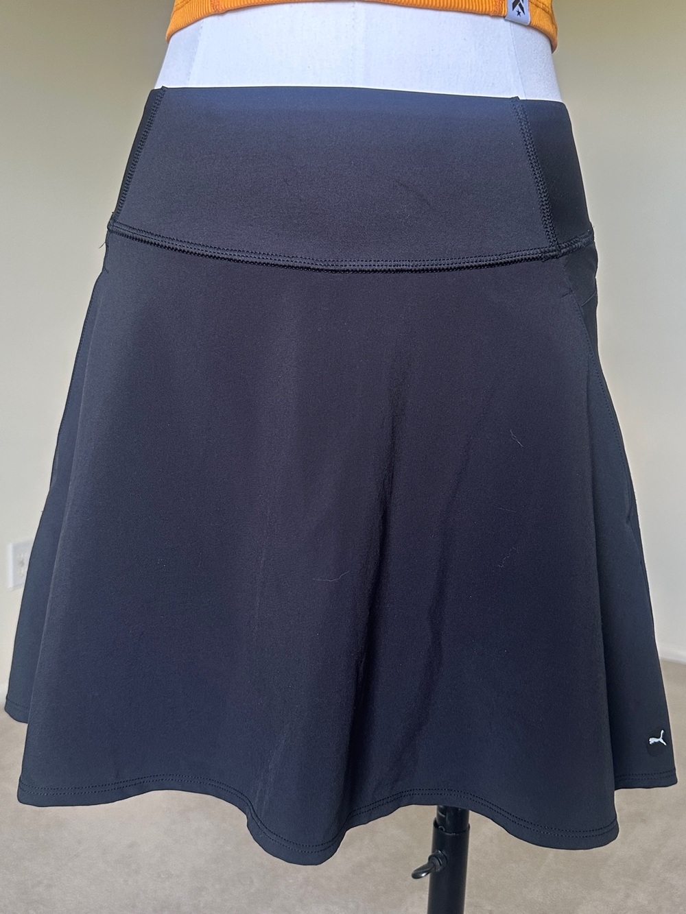 Puma Black Golf Skirt with Subtle Logo